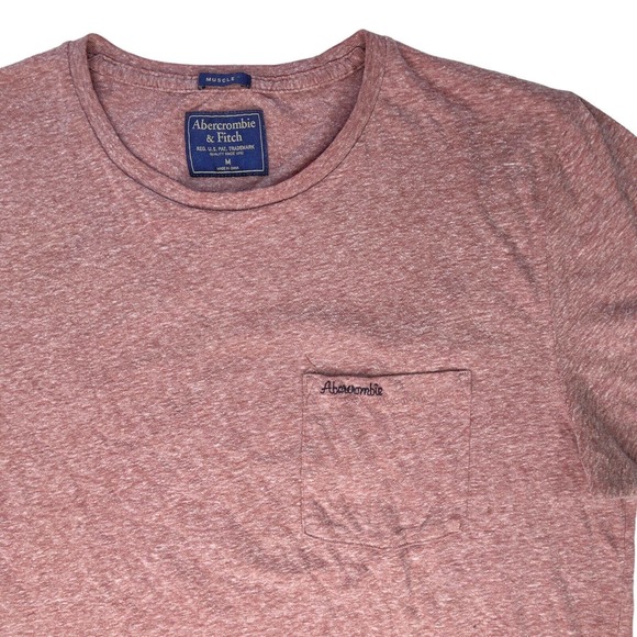 A&F (& unbranded) T-Shirts Lot of 2 Men's Sz Medium Blue Red Muscle Short Sleeve - Picture 9 of 12